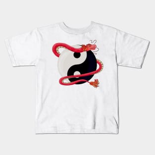 Dragon Yin Yang Kids T-Shirt